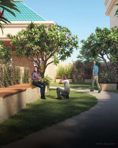 LAWN SEATING WITH WALKWAY